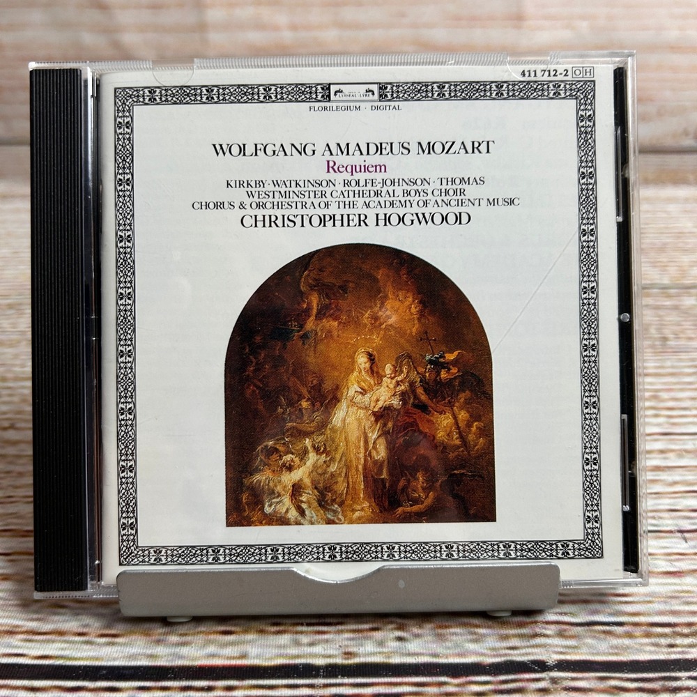 Mozart Requiem Christopher Hogwood Academy of Ancient Music CD 411 712-2 1984